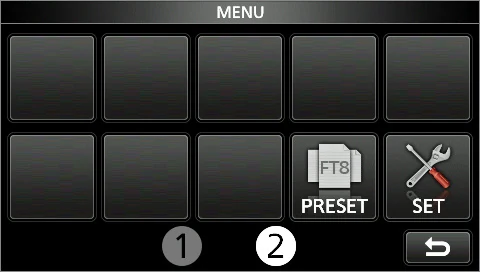 图 15-11 MENU 屏幕第 2 页（新增 PRESET）